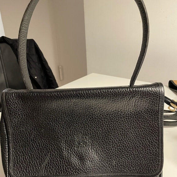 Black Italian Leather Handbag - Picture 3 of 4